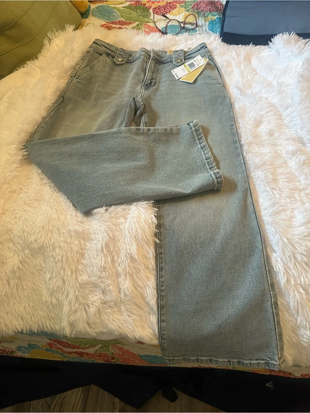 Michael Kors Straight Leg Jeans in Light Stone Wash